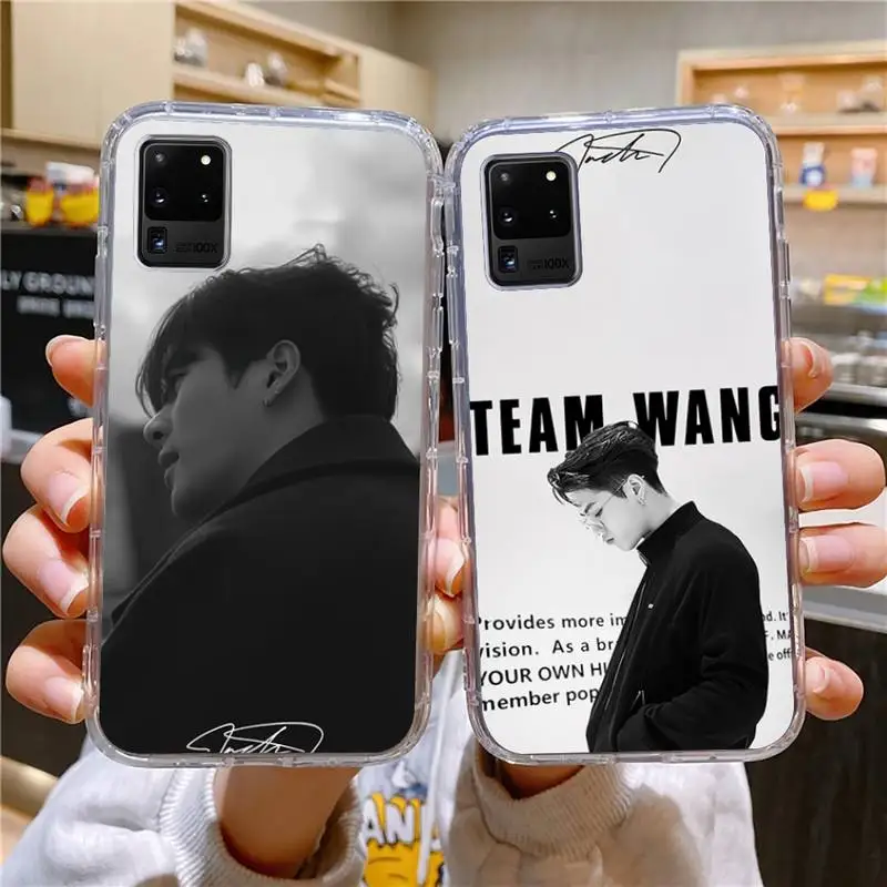 

Team Wang Jackson GOT7 Phone Case For Samsung Galaxy S1 S1e S8 S9 Plus S7 Edge Note1 9 8 Soft Transparent TPU Cove
