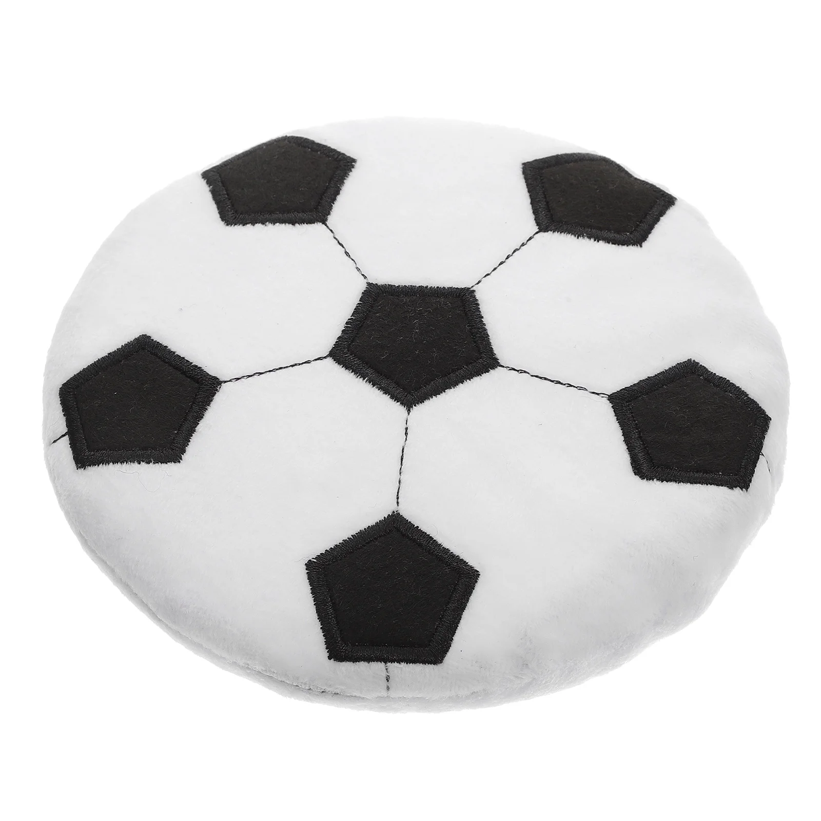 

1pc Football-shape Pet Interactive Kids Flying Disc Plush Fetch