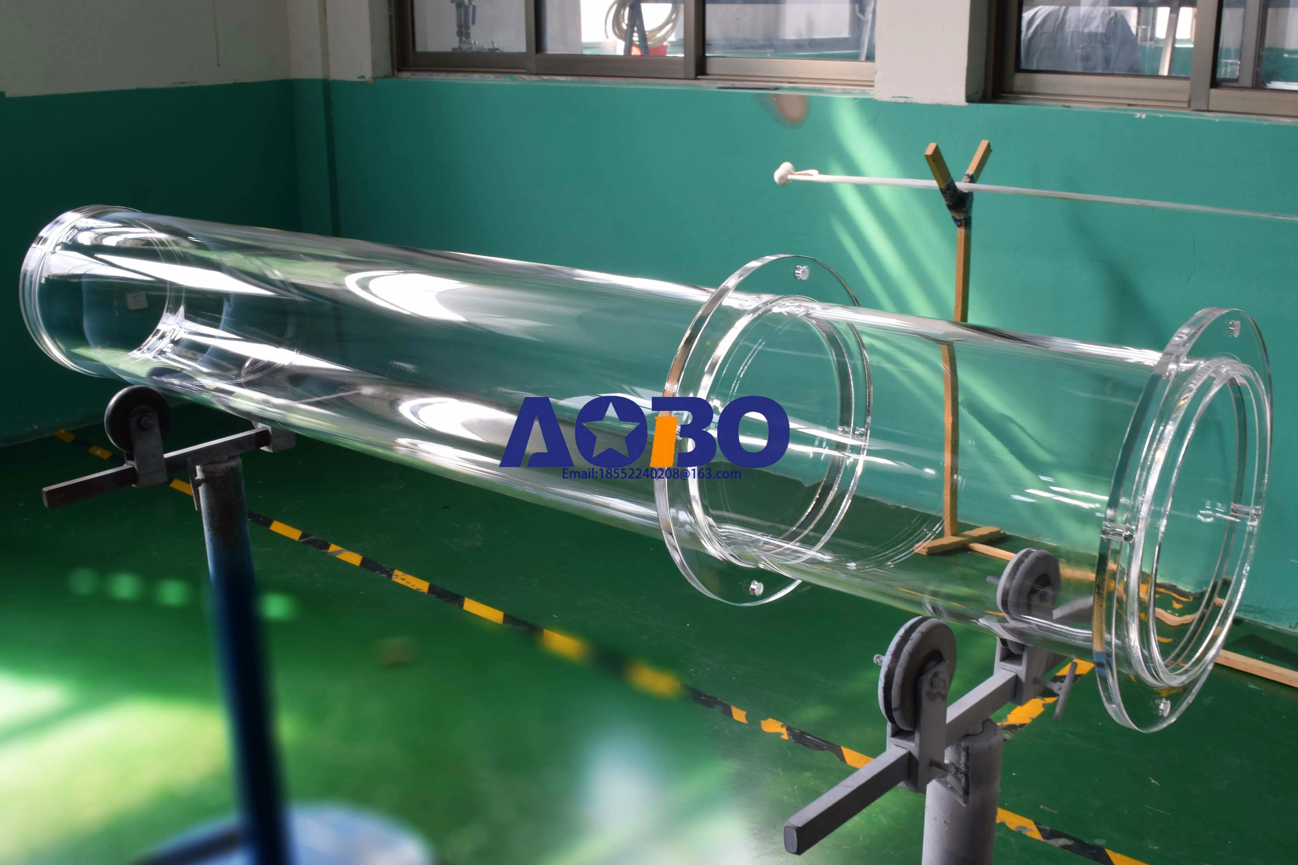 

Heat-resistant Large Diameter Quartz Glass Cylinder Tube with flanges