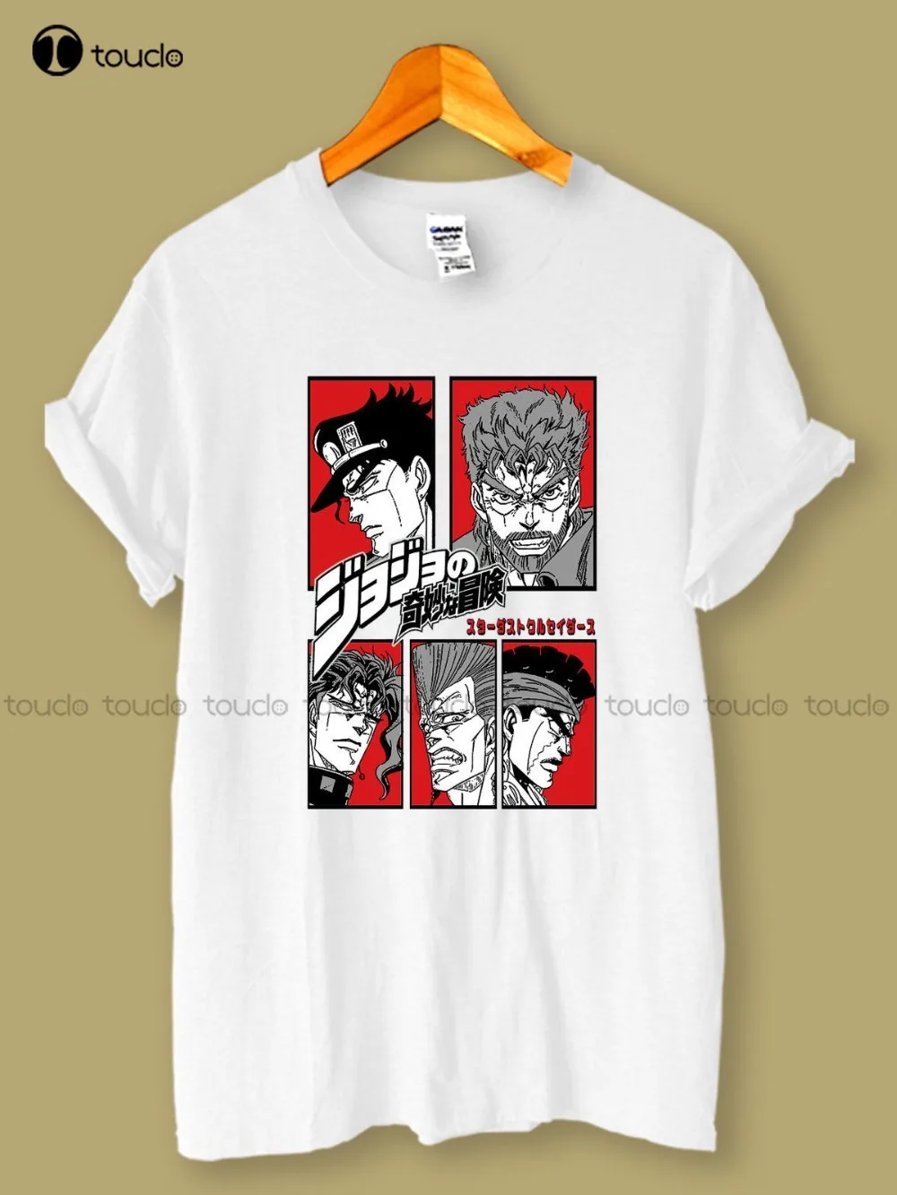 

Fashion Round Neck Best Selling Male Natural Cotton Shirt Jojo Bizzare Adventure Stardust Crusader Comic Wear Adult T-Shirt