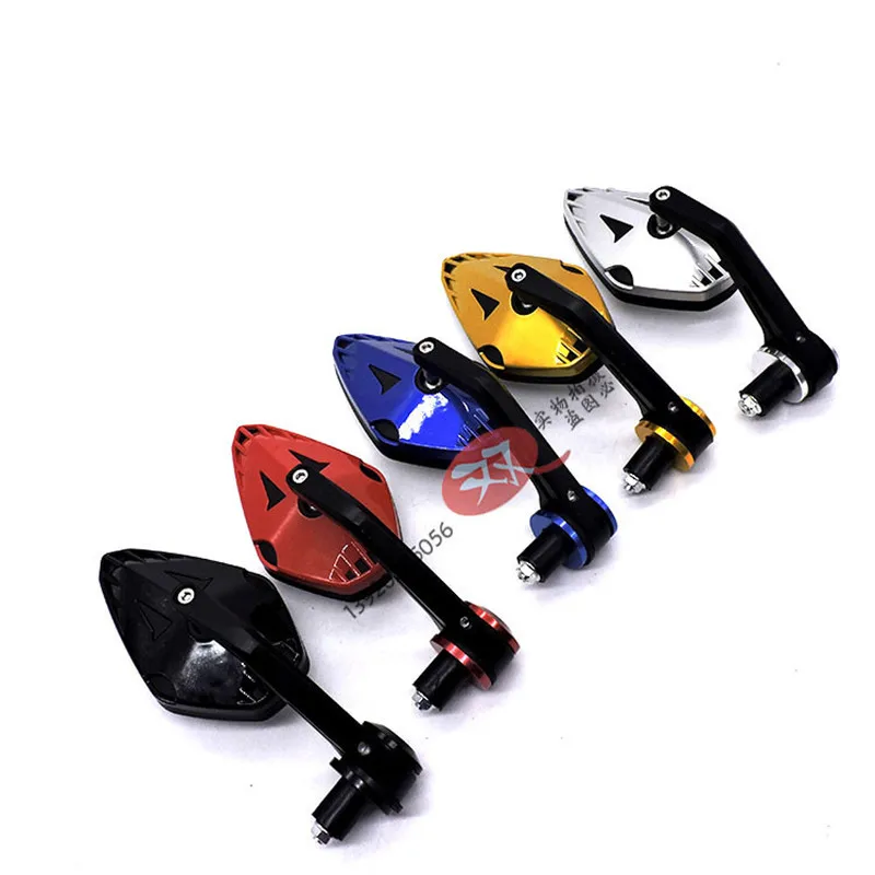 

diamond decal colorful motorbike parts motocross side mirror grip ends moto rearview mirorr bar end handlebar motorcycle mirror