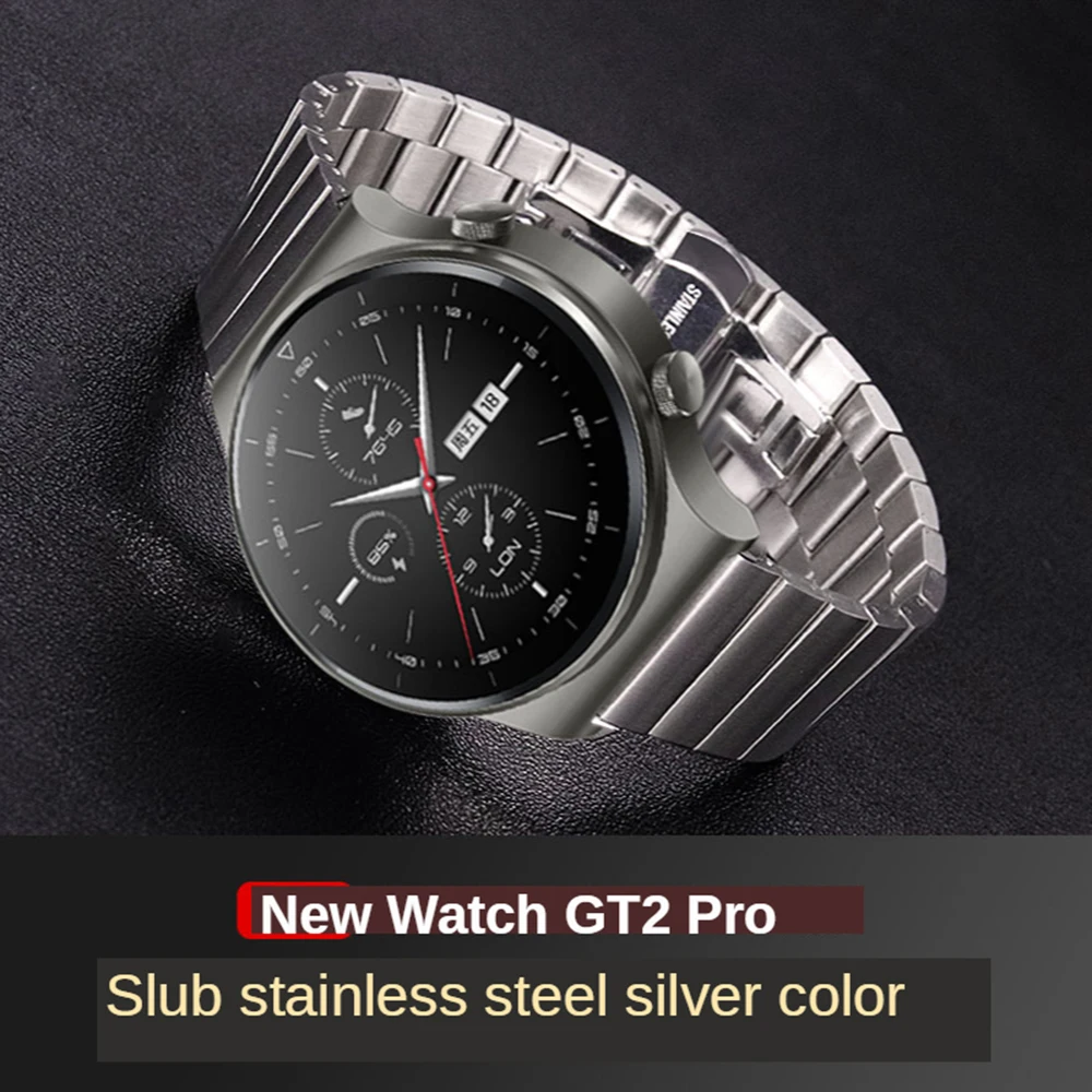 Металлический Ремешок Для Huawei Watch GT2 Pro сменный Браслет из нержавеющей стали для