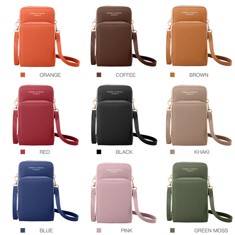 

Women's Shoulder Bag Ladies PU Multi-function Mini Shoulder Bags For Women 2021 Portable Solid Mobile Phone Bags Torebka Damska