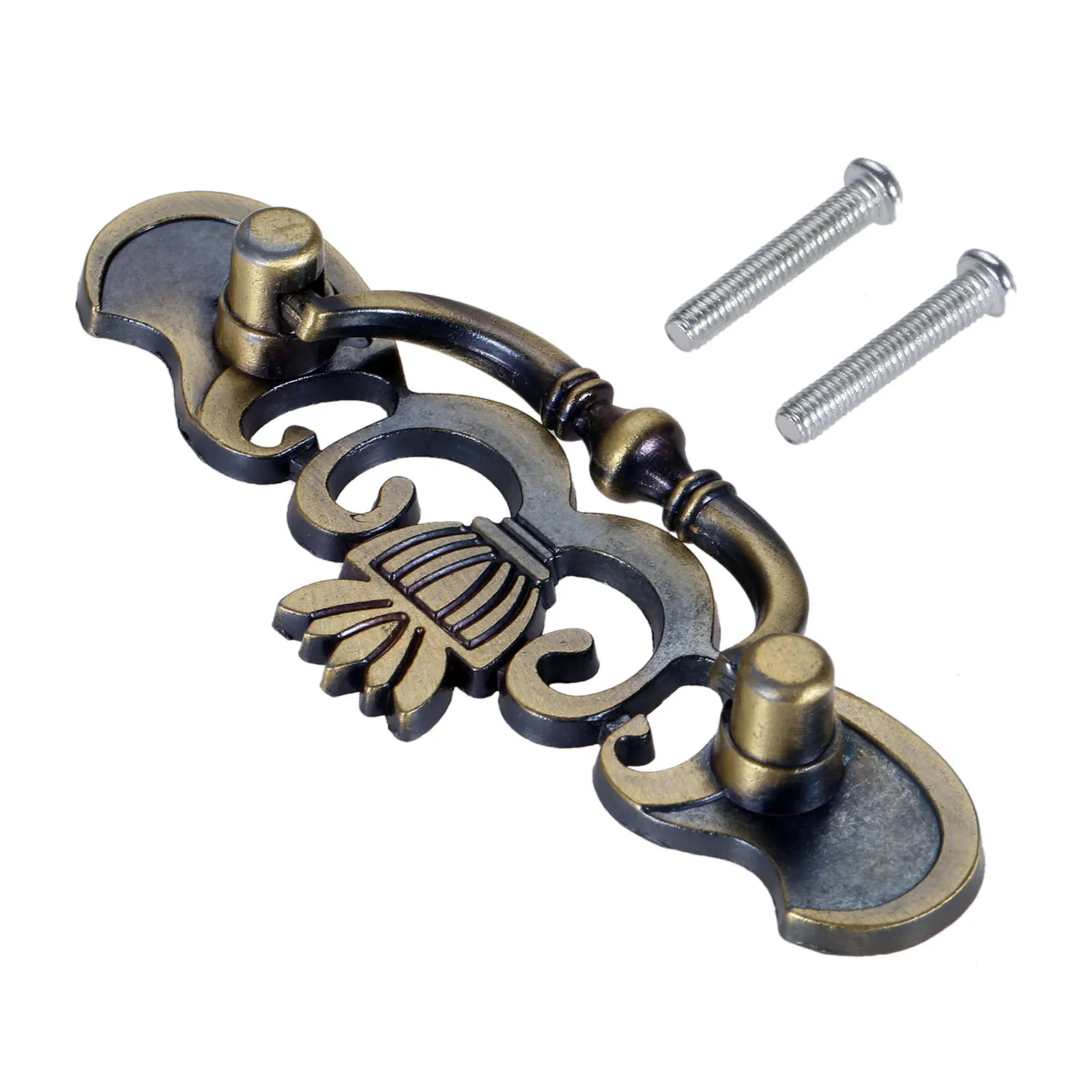 DRELD 64 мм античная латунь тянуть ручки для Кухня шкаф с выдвижными ящиками двери