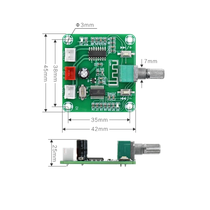 XH A158 Bluetooth 5 0 стерео аудио усилитель мощности плата PAM8403 мини мощность DIY
