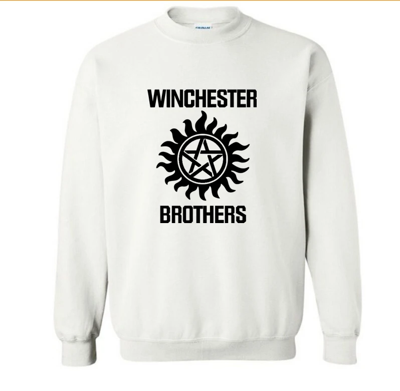 

Supernatural hoodies men spring autumn winchester brothers O-Neck pullover Casual Hip Hop harajuku fleece New Fashion sweatshirt