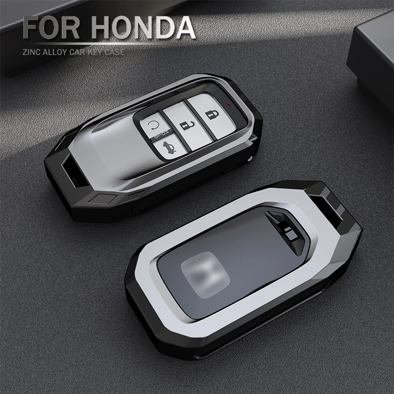

2020 New Zinc Alloy Key Cover Case For Honda Civic HR-V CRV Odyssey Accord 2008-2015 2016 2017 2018 nc750x Jazz Shell Keychain