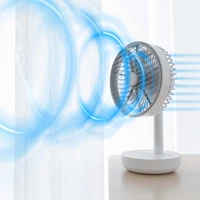 zaiwan desktop fan 120 degree shaking head height wind speed adjustable fan 4 wind speed 4000mah usb chargeable portable fan
