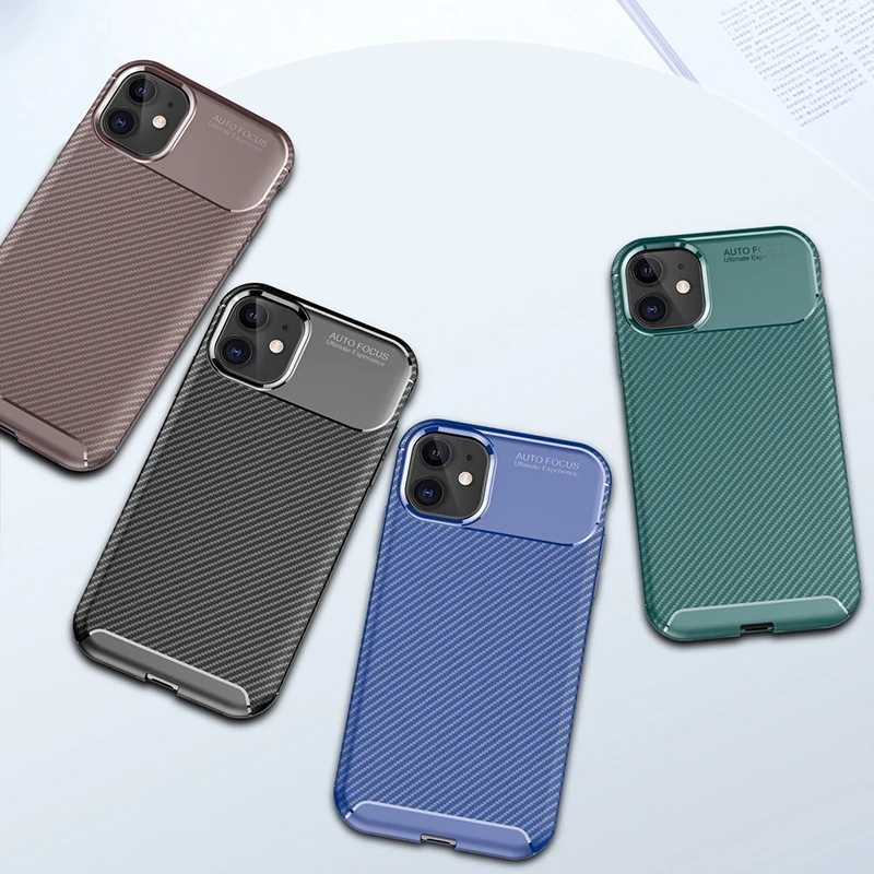 Роскошный чехол из серого волокна для iphone 11 pro max 6 6s 7 8 plus x xr xs приятный на ощупь