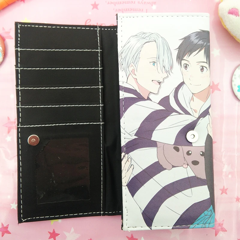 Кошелек Yuri on Ice Katsuki Victor Nikiforov для косплея Длинный кошелек монет денег