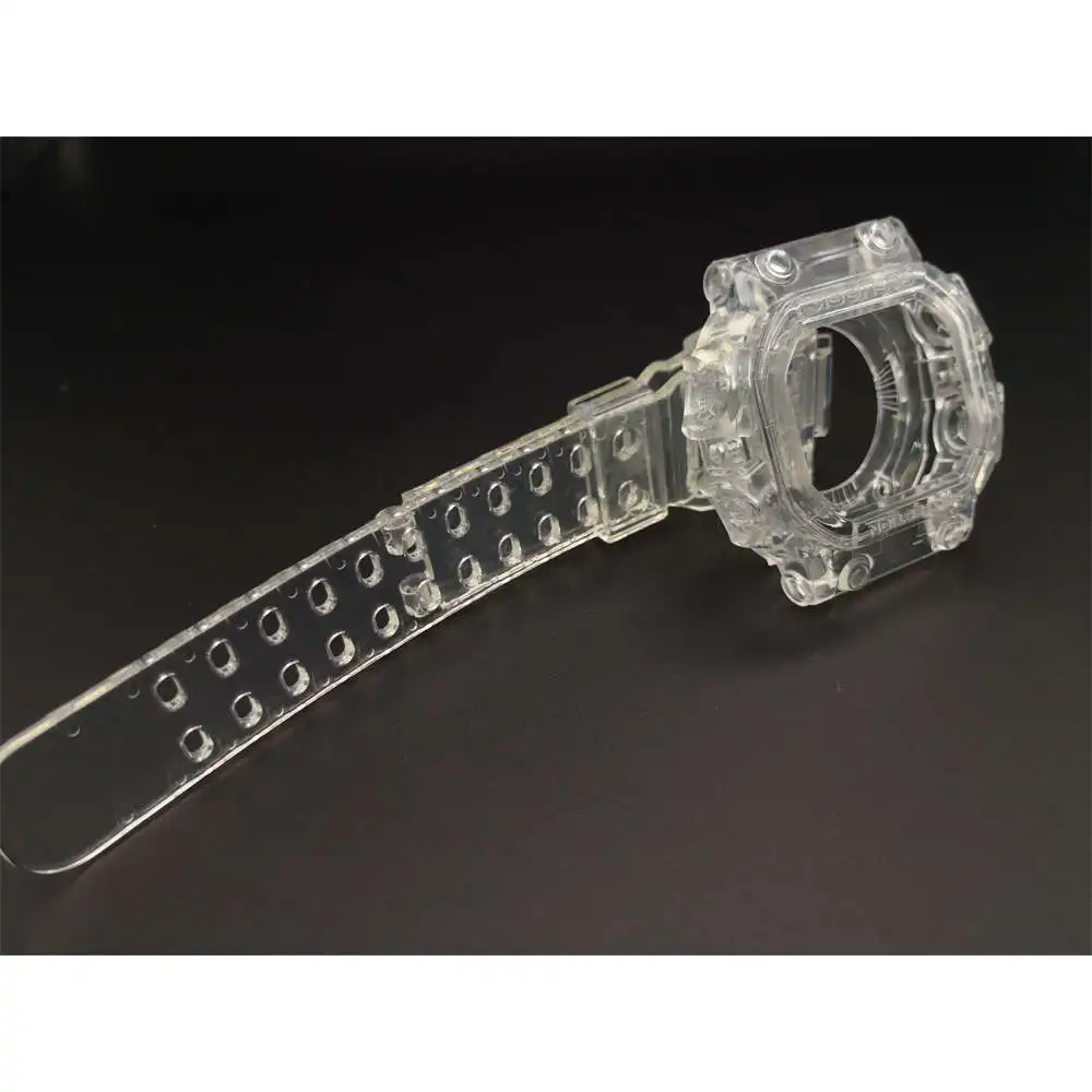 Transparent White Силиконовый сменный Браслет наручных часов для GX56 резиновый ремешок спортивные водонепроницаемые часы ремни часы прозрачные ободок с инструментами - Цвет ремешка: Transparent White