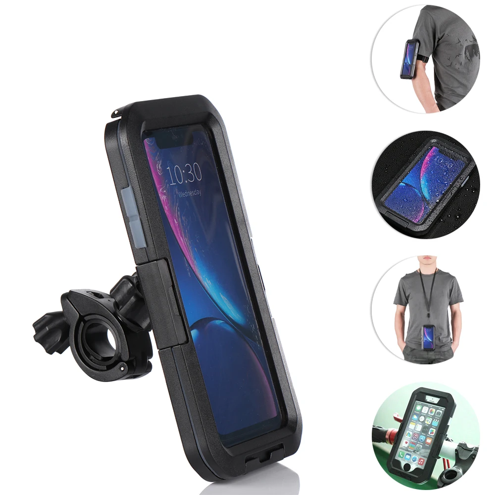 Высококачественный 1 шт. 360 ° водонепроницаемый держатель для телефона на руль
