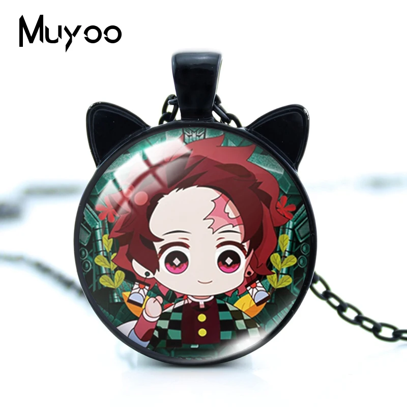 Новинка 2021 ожерелье с подвеской в виде кота из мультфильма аниме рассекающий