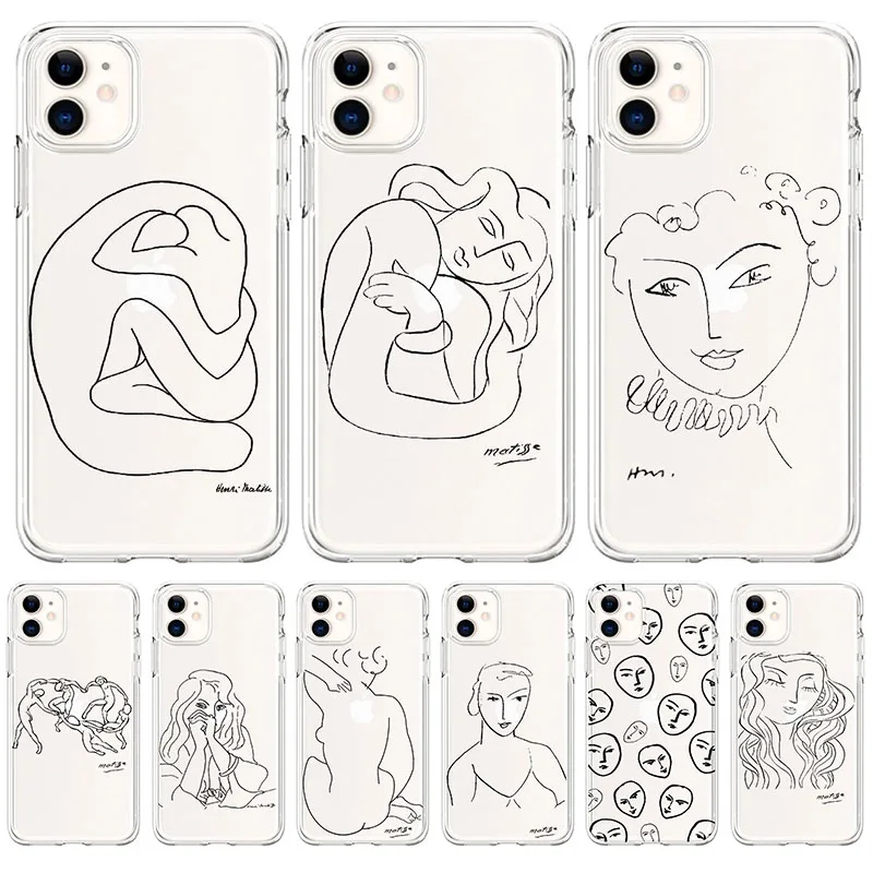 Чехлы для телефонов абстрактный минималистичный мягкий чехол из ТПУ с