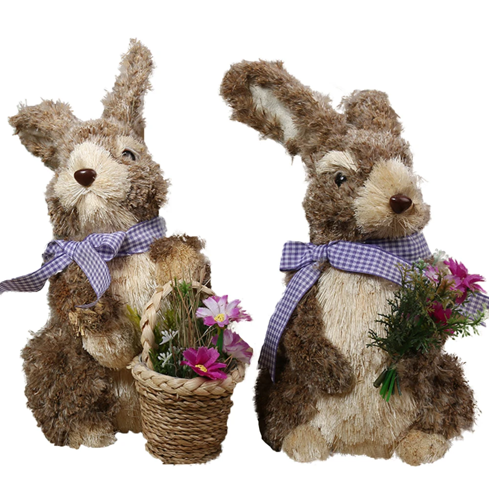 

Пасхальный кролик имитация Cattail вечерние поставки декором в виде кролика для окружающей среды, 1 шт., подарки для женщин и мужчин 20X13X26 см укра...