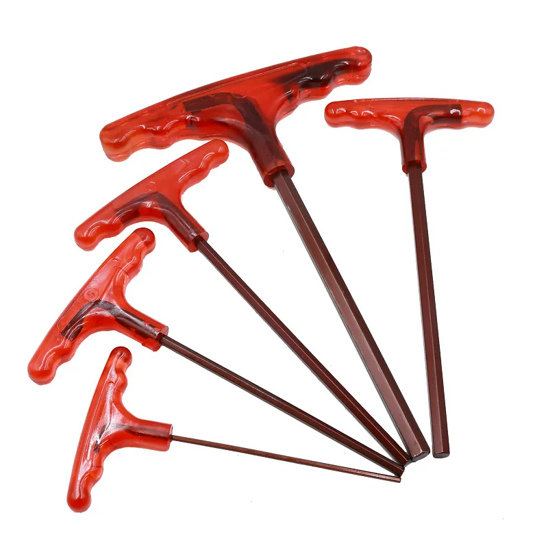 Шестигранный ключ S2 из закаленной стали комплект 2-10 мм Т-образная ручка с