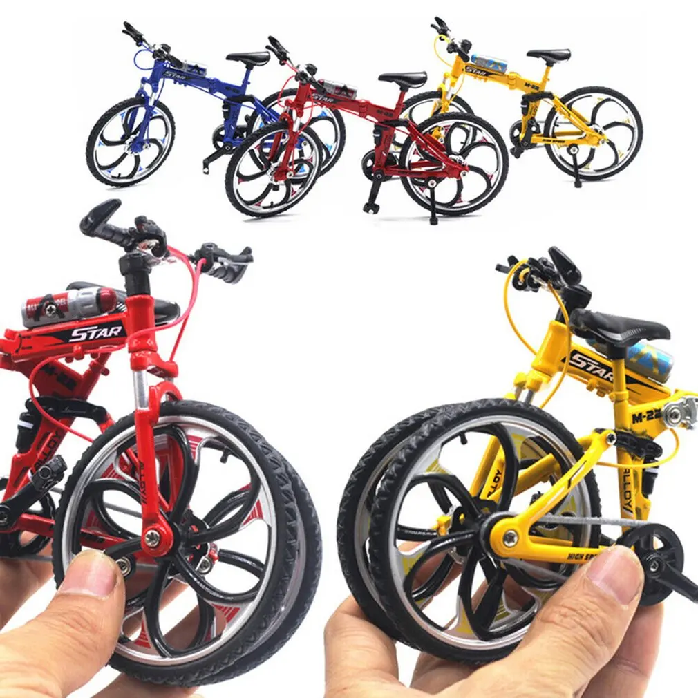 

1:10 Alloy Diecast Metal Bicycle Folding Bike Model Cycling Toys For Kids Gifts Toy Vehicles for children