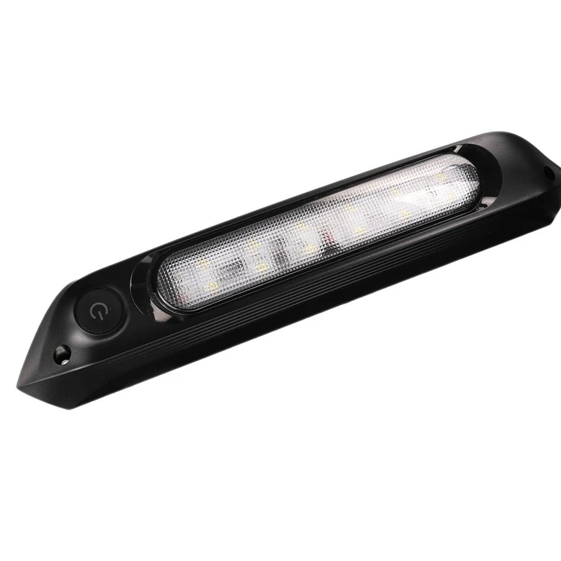 

RV LED Awning Light 12-28V SMD 8W Waterproof Porch Light Interior Wall Lamp with Contact Switch for Camper Caravan