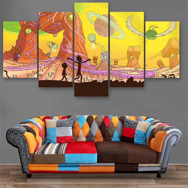 

Japanese Anime Canvas Painting Wulian Art Posters and Prints Print Mural Pictures Children's Room Living Room Home Wall Decor