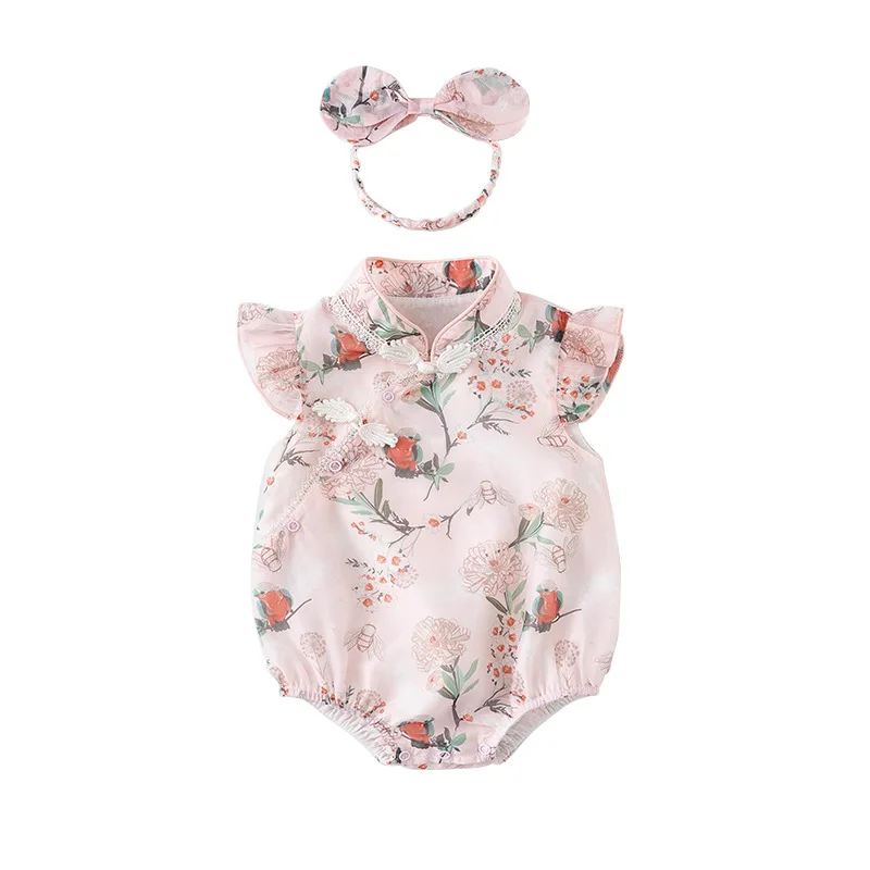 Комбинезон для новорожденных в Корейском стиле одежда с коротким рукавом