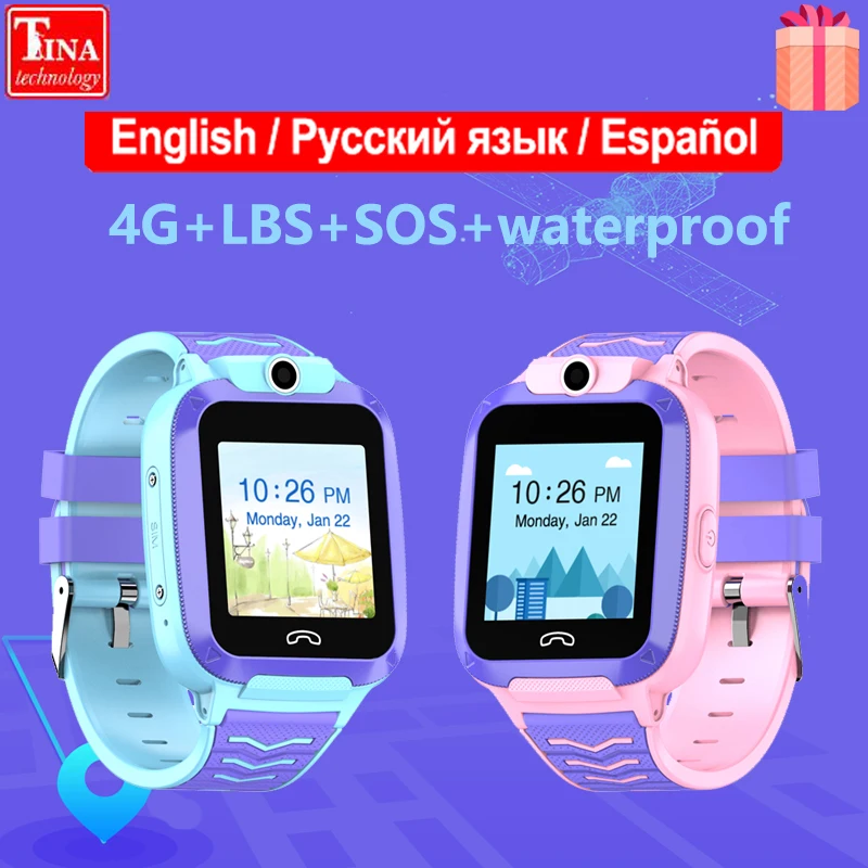 4G дети Смарт Q51 часы IP67 водонепроницаемые Видеозвонок телефон 2019 SOS Вызов Smartwatch