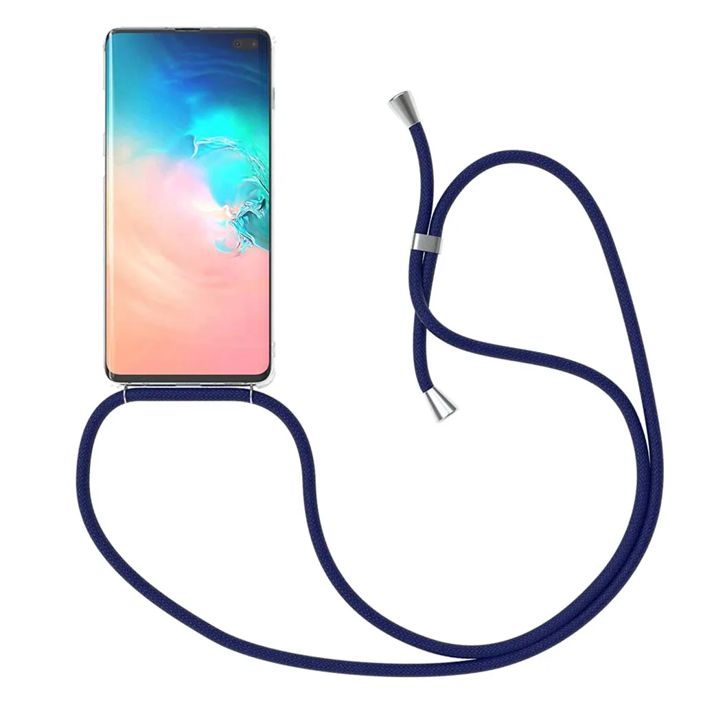 Binmer мобильный телефон чехол для Samsung S10 с шнурком ремешок на шею выдвижной шнур