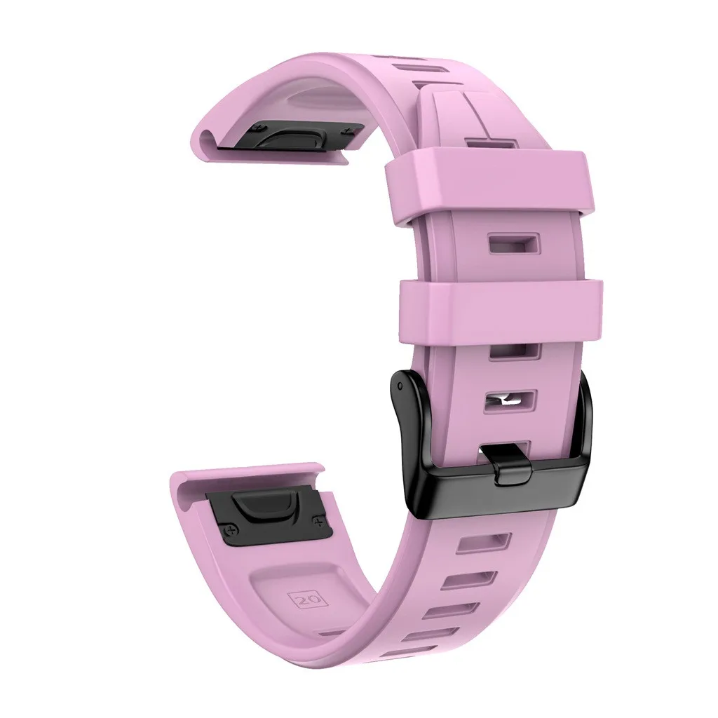 Pink Для Garmin fenix 6 S/6 Spro умный ремень браслет аксессуары замена силиконового смарт-запястья для Garmin fenix 6 S/6 Spro# H15 - Цвет: Pink