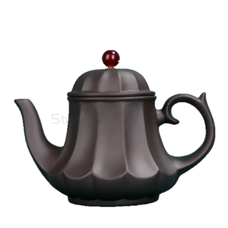 

Фиолетовый Глиняный Чайник ручной античный чайник большой емкости чайник керамический домашний чайный набор