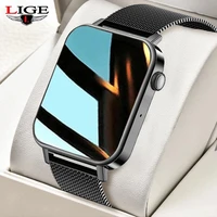 lige new men smart watch women 1 69 full touch bluetooth call fitness tracker bracelet waterproof smartwatch for android ios