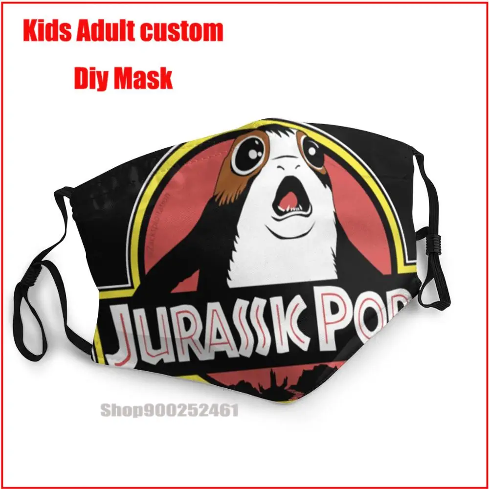 

Маска для лица «сделай сам», модная моющаяся многоразовая маска для лица Юрского периода, с фильтром