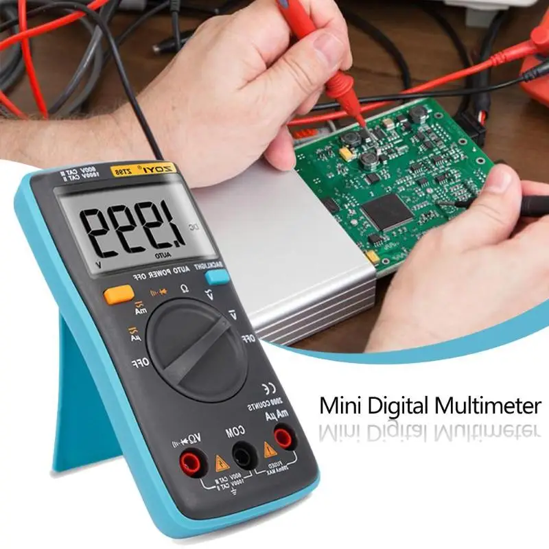 Цифровой мультиметр ZT98 амперметр для измерения переменного/постоянного тока