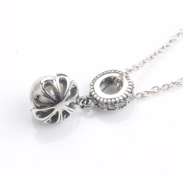 

Hot S925 Sterling Silver New Fashion And Shining Pearl Pendant Charms Jewelry