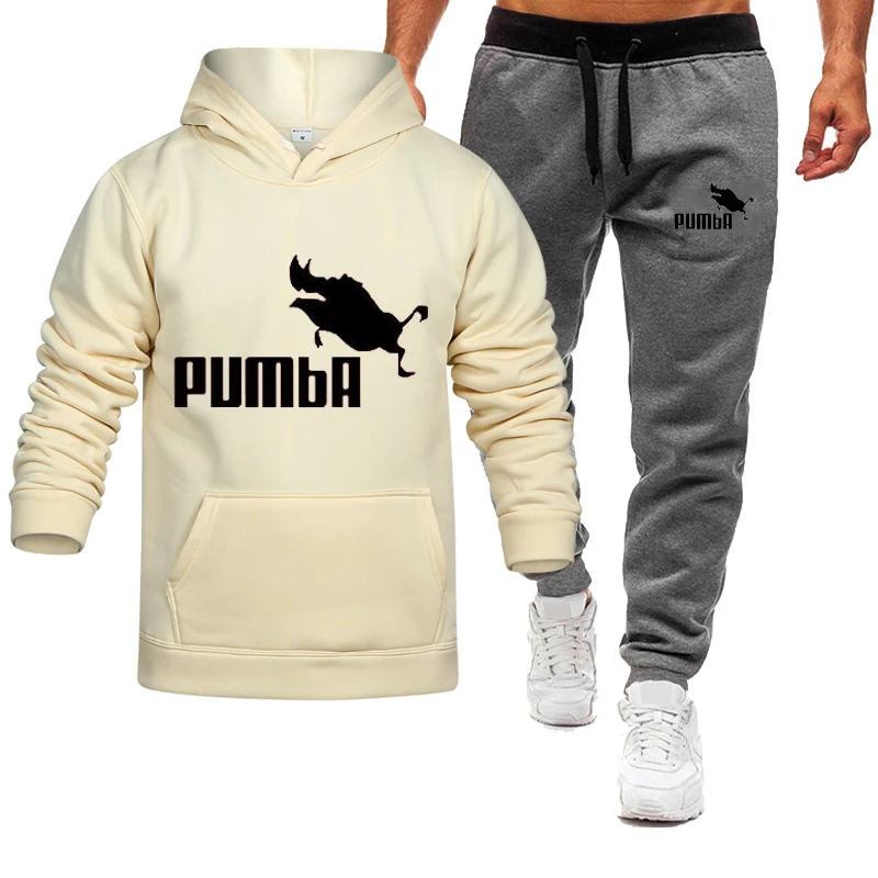 

Спортивный костюм мужской с капюшоном, Свитшот и штаны, шерстяная толстовка, пуловер, 2 комплекта, весна-лето