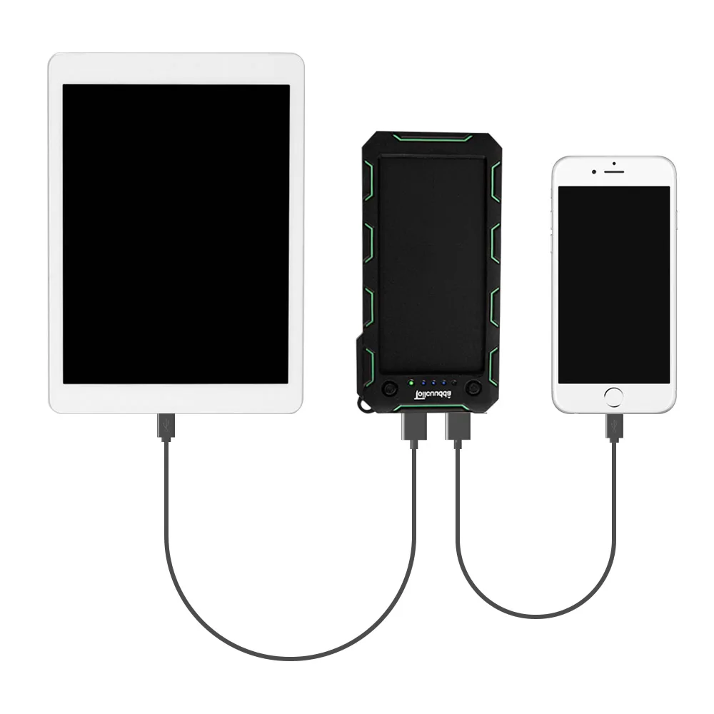 Внешний аккумулятор Puissance Pau Banque 13000Mah Solaire Портативный Usb Chargeur мобильный Powerbank для iphone HUAWEI Xiaomi