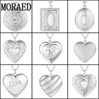 Женское ожерелье из серебра 925 пробы, модное ожерелье с кулоном-фоторамка, цепочка со змеиным плетением 18 дюймов, ювелирные изделия для мужчин и женщин, подарок