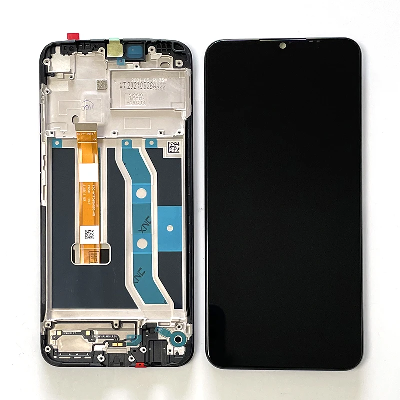 original msen 6 5 new for oppo realme c21y rmx3261 lcd display screentouch panel digitizer for c21y realmec21y display frame free global shipping