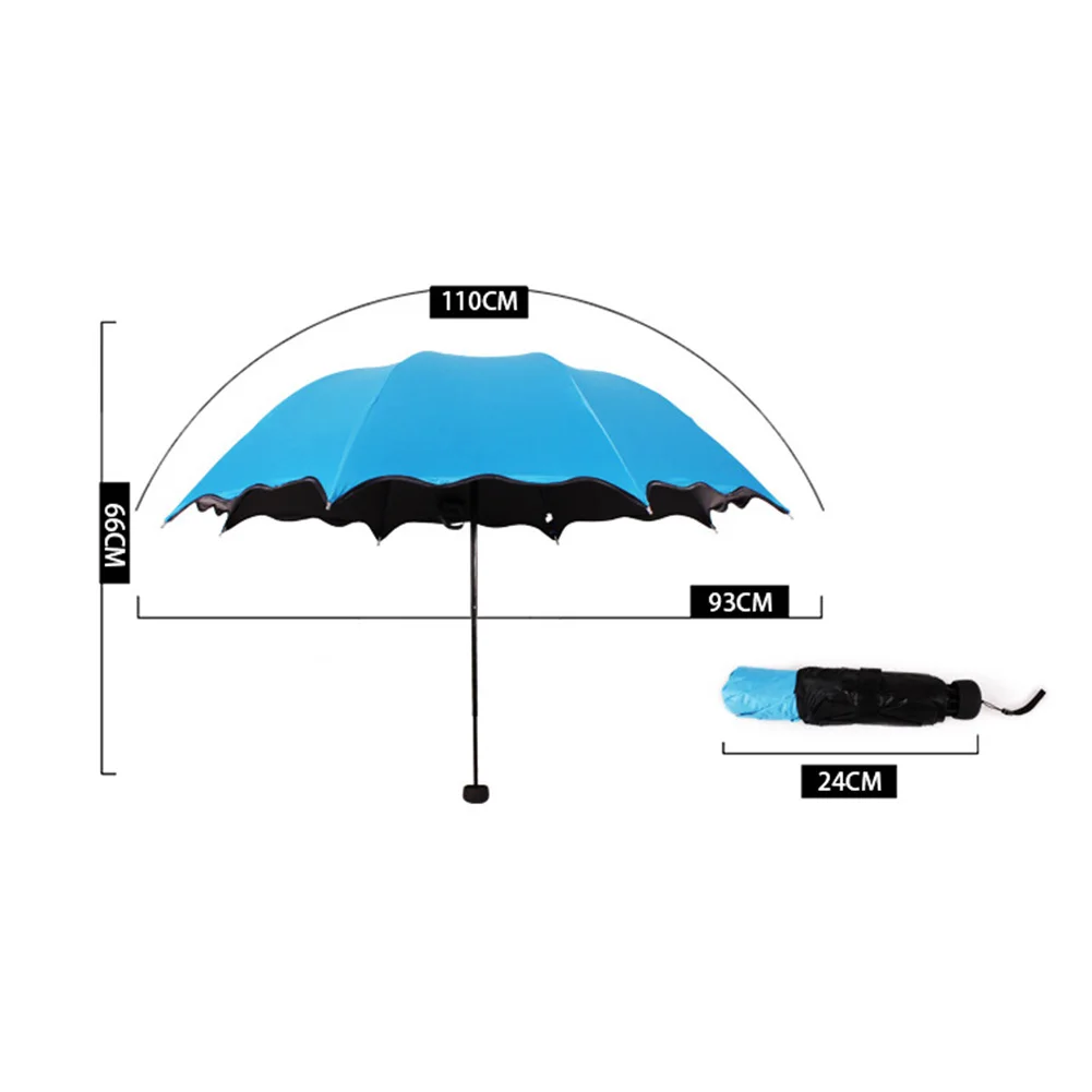 

Durable Umbrella Windproof Rain Sun Foldable Umbrella with Cover Travel Anti-UV Summer Parasol Umbrellas For Outdoor Taqing