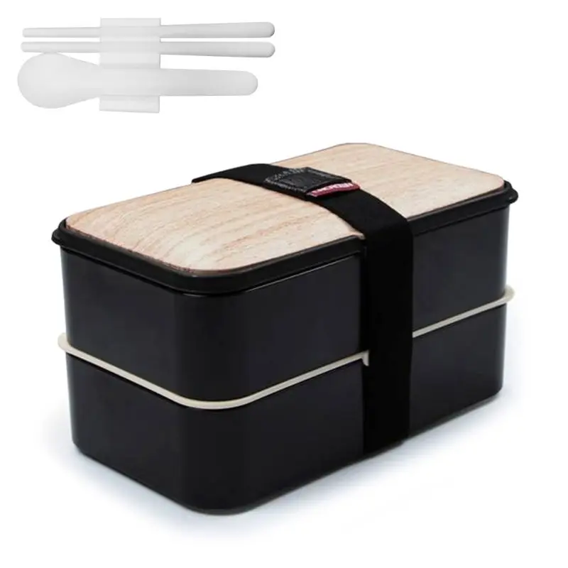 2 слоя Термальность утепленная Коробки для обедов Bento печь контейнер еды пикника |