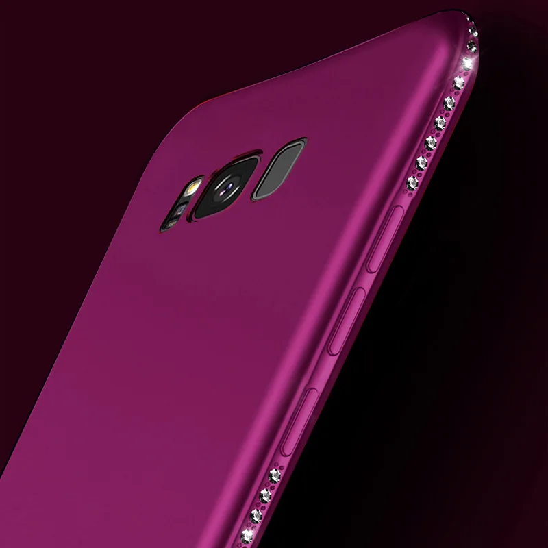 Силиконовый чехол для iPhone 6 6s 7 8 Plus X Xs Max XR роскошный блестящий с бриллиантами Samsung