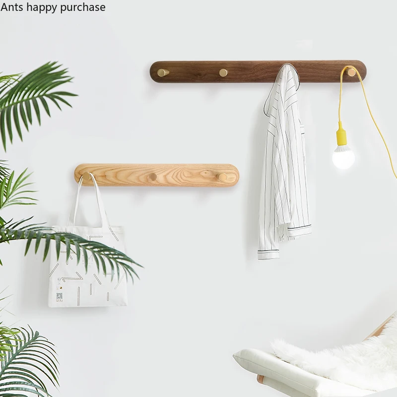 Нордический крючок для пальто из цельного дерева металлическая вешалка задней
