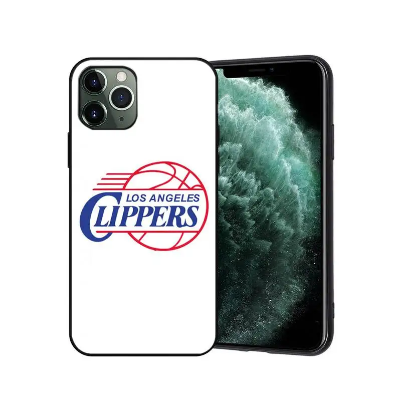 

Los Angeles Clippers Basketball Phone Fundas Coque for IPhone 11 12 Pro Max Case XR XS 7 8 6s Plus Cover Accessories