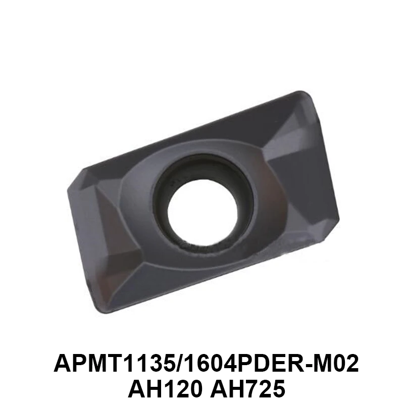 Оригинальные твердосплавные пластины APMT1135PDER-M02 APMT1604PDER-M02 AH120 AH725 для токарных
