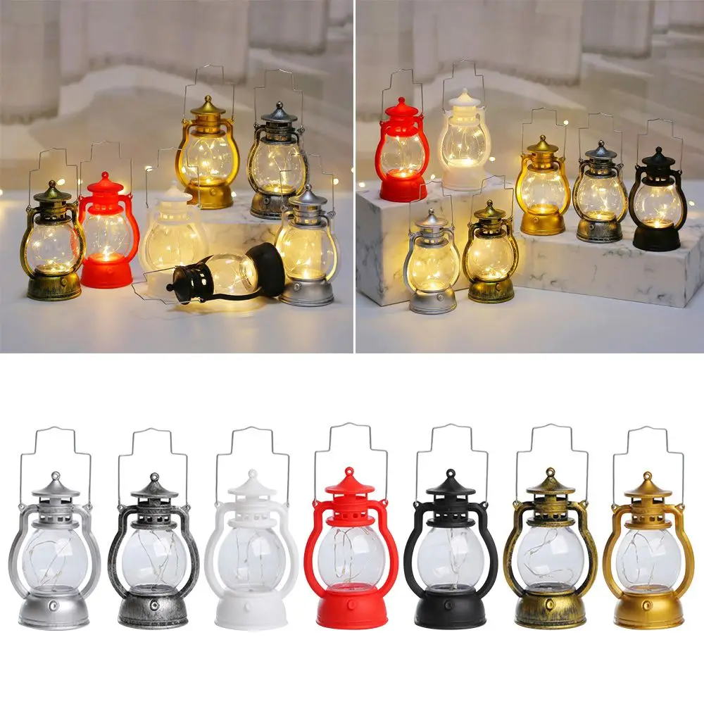 Energy-Saving Holiday Desktop Hanging Bar Night Light Halloween Decorative Led Small Home Party Retro Lantern Oil Lamp | Дом и сад