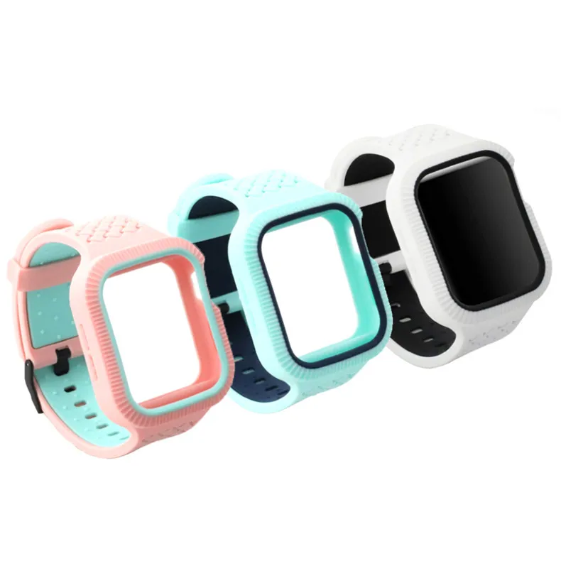 Плетеный чехол+ ремешок для apple watch band pulseira apple watch 5 4 band 44 мм/40 мм iwatch band series 5 4 correa браслет ремень
