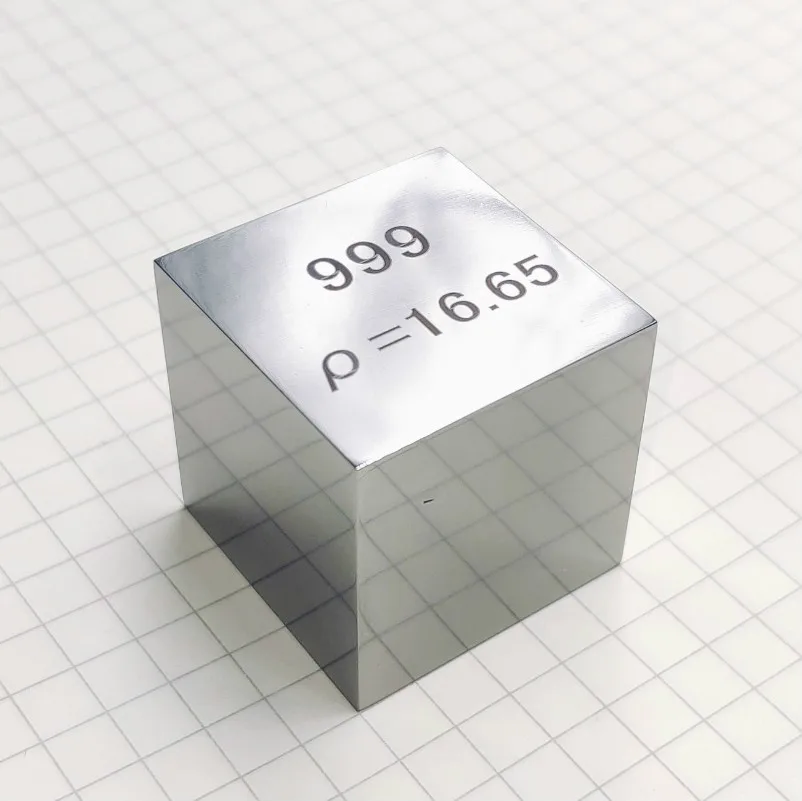 

99.9% High Purity Mirror polished Tantalum Element Cube 25.4mm Metal Density Cubes Carved Element Periodic Table Cube