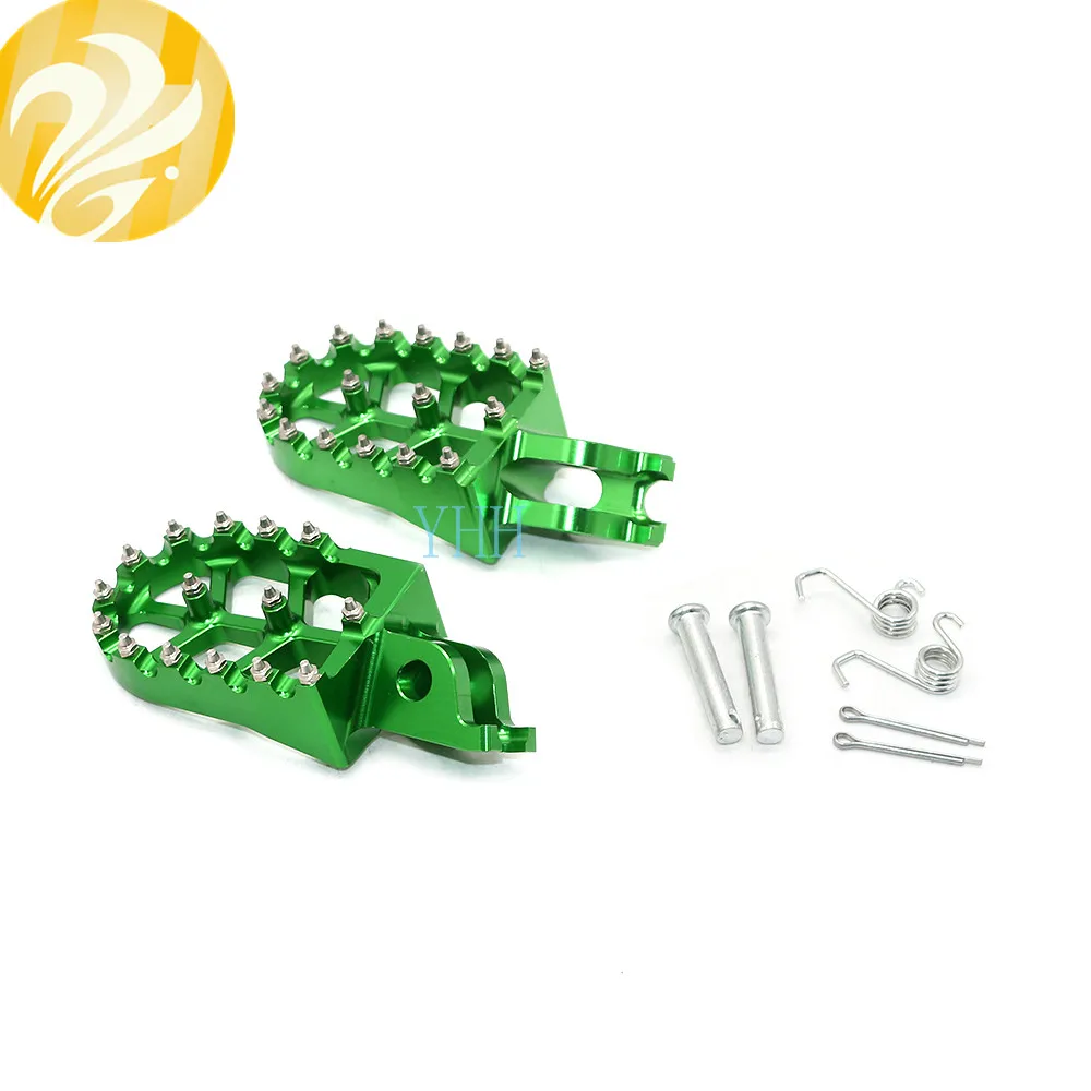 Пара ЧПУ подножки педали Подставки Для Kawasaki KX250F KX450F KX250 KX450 KLX450R KX 250F 450F 250 450 KLX 450R 2008