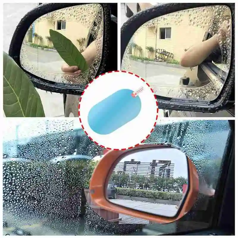 2 шт. противотуманная Автомобильная зеркальная прозрачная пленка Антибликовая
