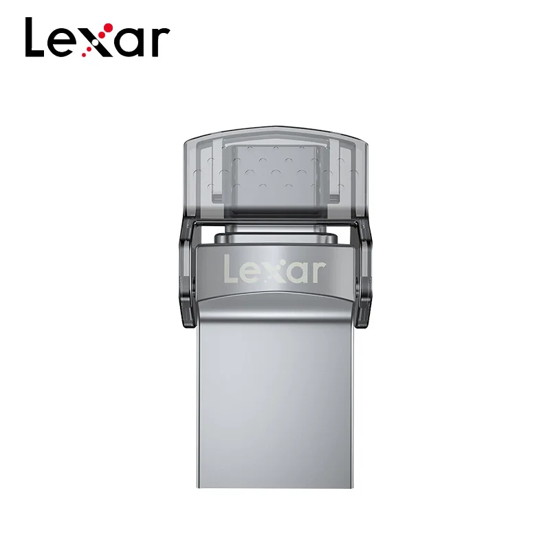Оригинальный USB накопитель Lexar Jumpdrive с двумя слотами Type A карта памяти 64 ГБ 32