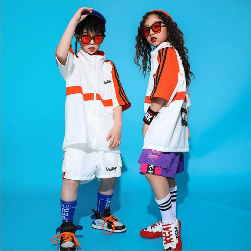 Детская одежда в стиле хип-хоп свободная футболка брюки топ для мальчиков и