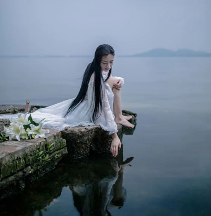 Элегантное Белое сказочное шифоновое платье летнее пикантное Макси-платье с